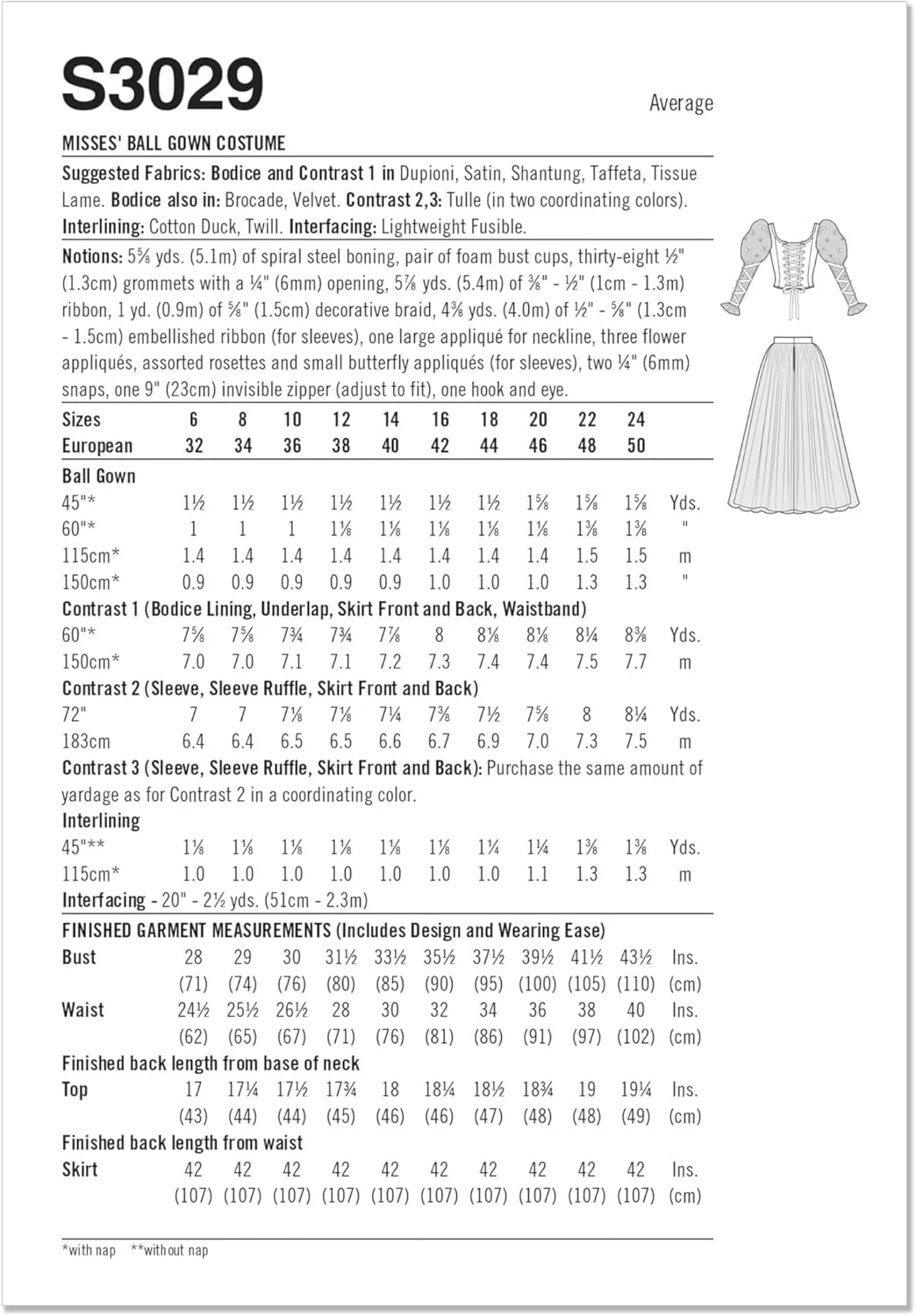 الگوی خیاطی لباس مجلسی زنانه Simplicity SS3029U5 اثر رین امری، کد طراحی S3029، سایزهای 16-18-20-22-24، چند رنگ