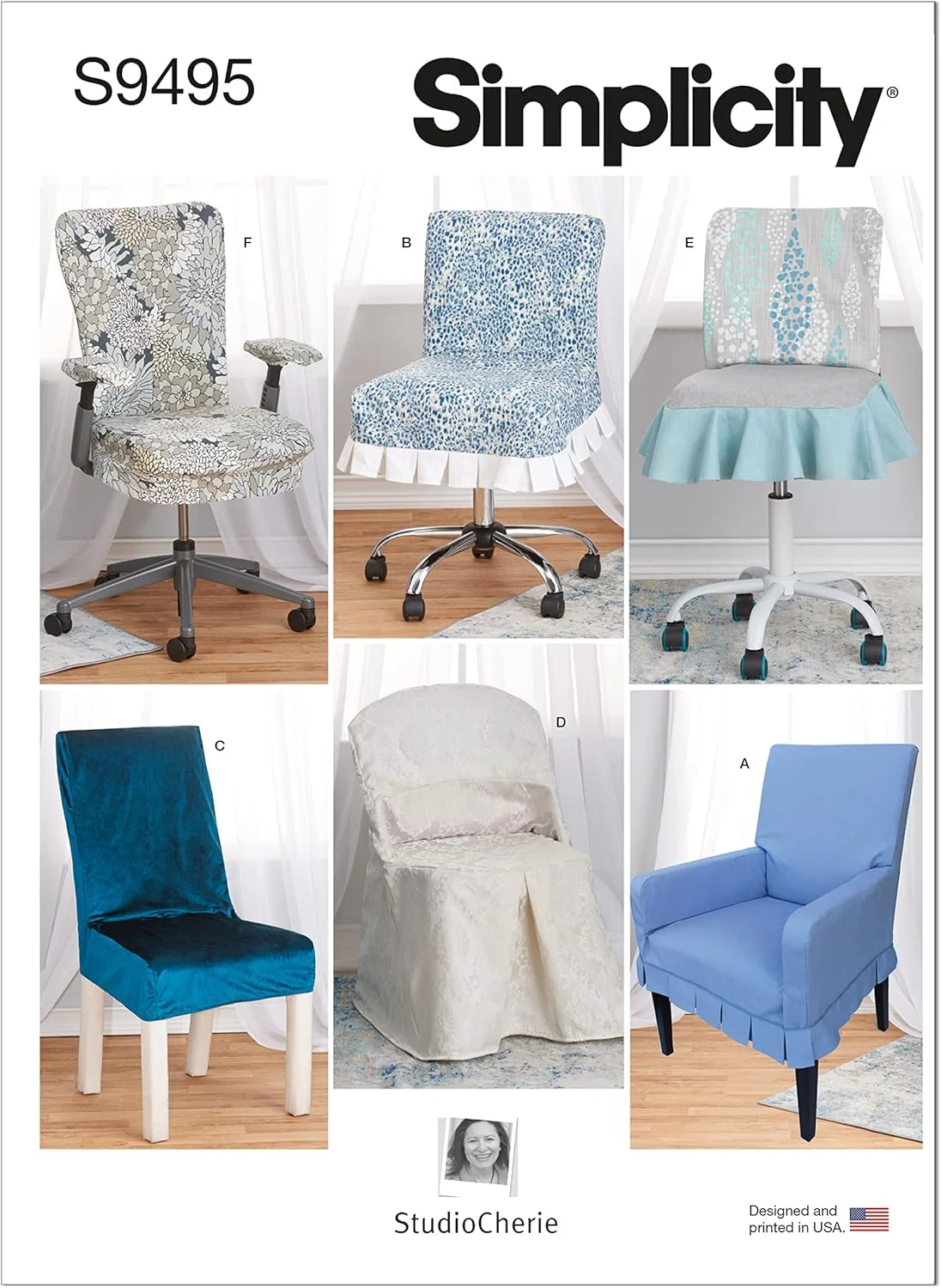 کیت الگوی خیاطی روکش صندلی سادگی، کد S9495، تک سایز، چند رنگ