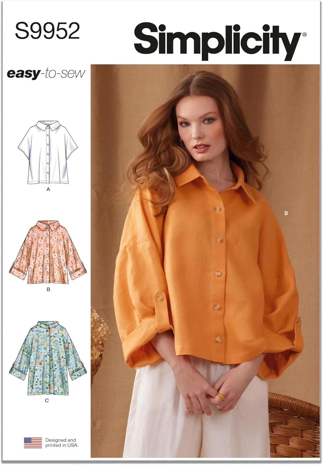 الگوی خیاطی SIMPLICITY SS9952A برای پیراهن زنانه A (S-M-L-XL-XXL)