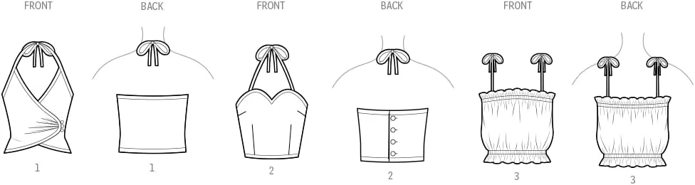 الگوی خیاطی SIMPLICITY مدل SS9966A تاپ زنانه A (سایز 6-8-10-12-14-16)