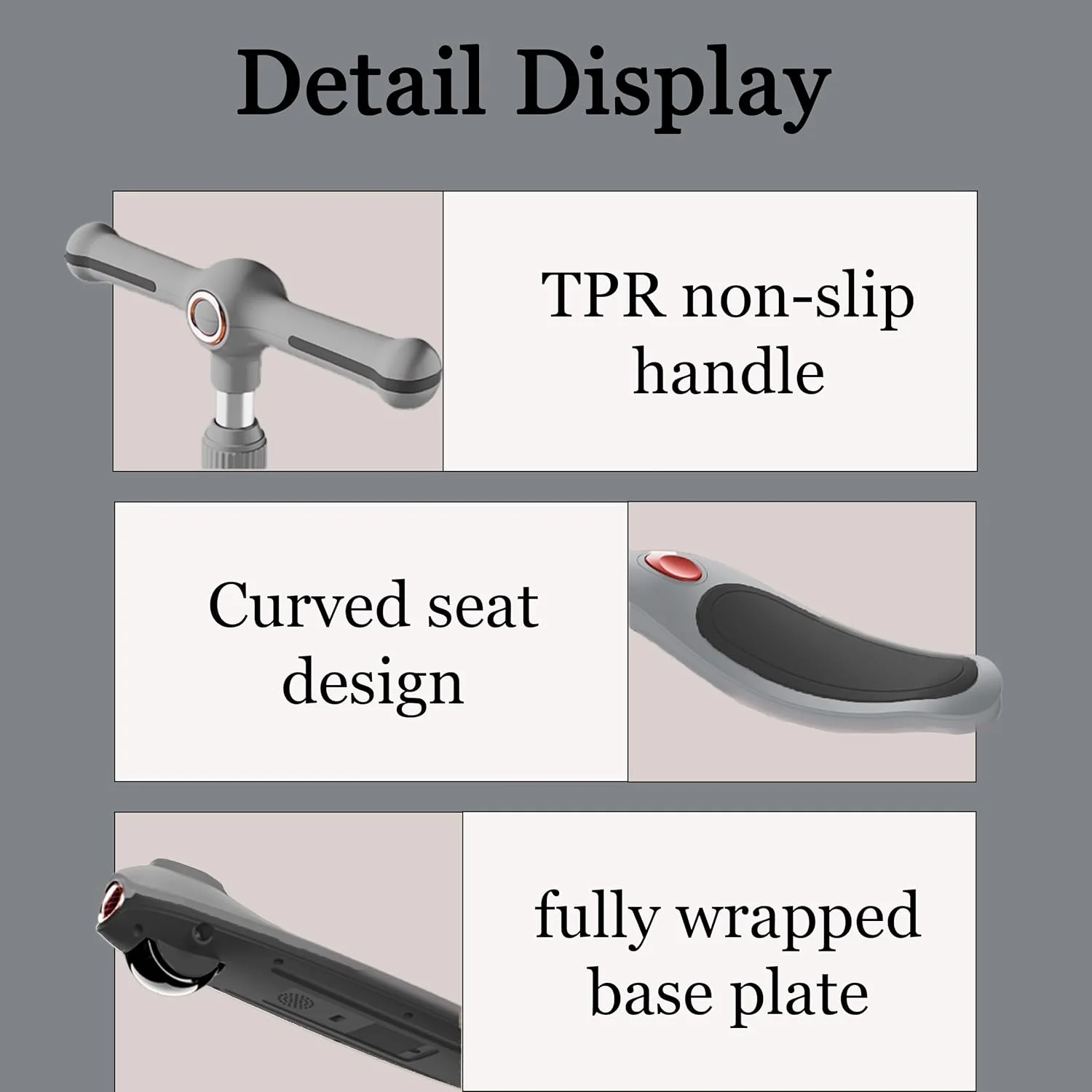 اسکوتر کودک ALLNEEDSUAE، اسکوتر با طراحی صندلی منحنی تاشو، دارای 3 چرخ PU LED چشمک زن، ارتفاع قابل تنظیم، دارای موسیقی، دسته TPR ضد لغزش، مناسب برای دختران و پسران، 2 تا 12 سال