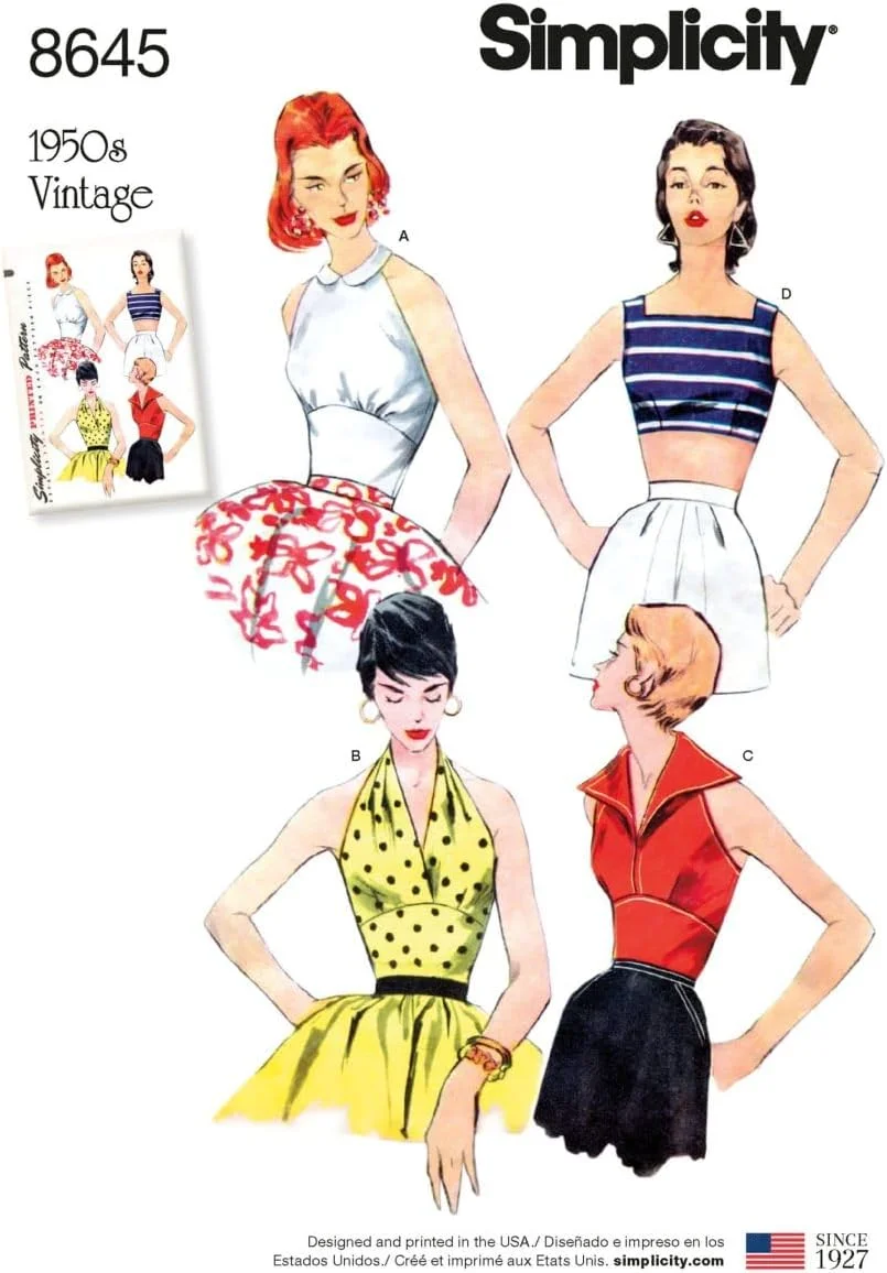 الگوی خیاطی سادگی، کاغذی، سفید، تک سایز