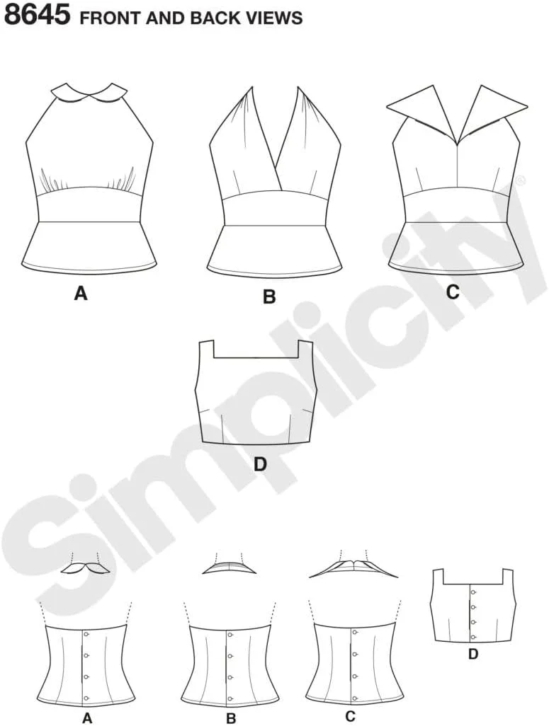 الگوی خیاطی سادگی، کاغذی، سفید، تک سایز الگوی خیاطی سادگی، کاغذی، سفید، تک سایز