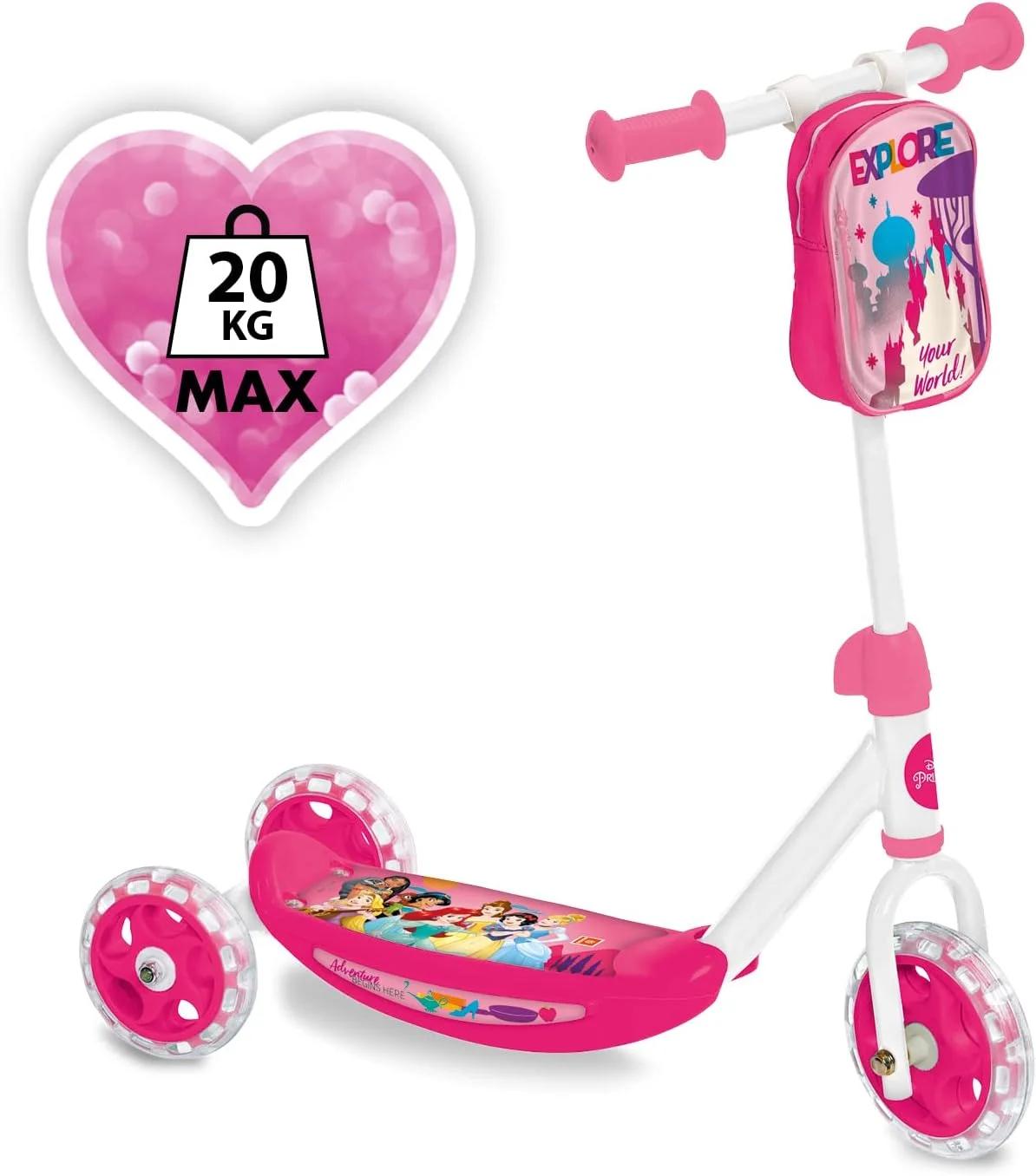 اسکوتر سه چرخ مونودو مدل MY 1ST PRINCESS - صورتی