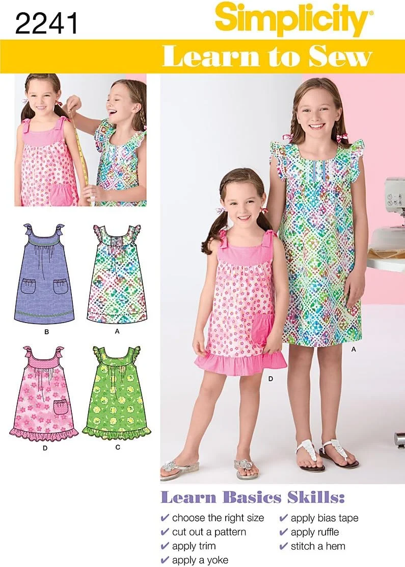 الگوی خیاطی سادگی، کاغذی، سایز 3-4-5-6، سایز HH