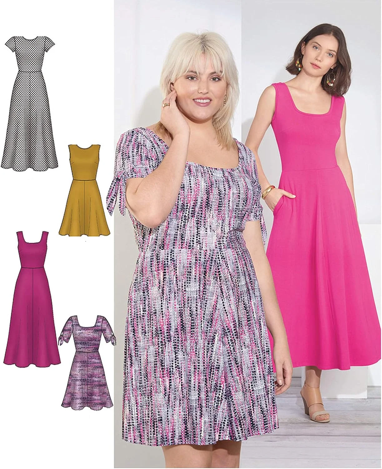 الگوی خیاطی سادگی S8874، لباس بافتنی زنانه/دخترانه، کاغذی، سفید، متنوع الگوی خیاطی سادگی S8874، لباس بافتنی زنانه/دخترانه، کاغذی، سفید، متنوع