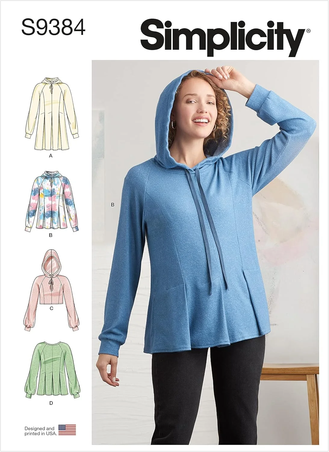 الگوی خیاطی سادگی S9384 برای سویشرت زنانه الگوی خیاطی سادگی S9384 برای سویشرت زنانه