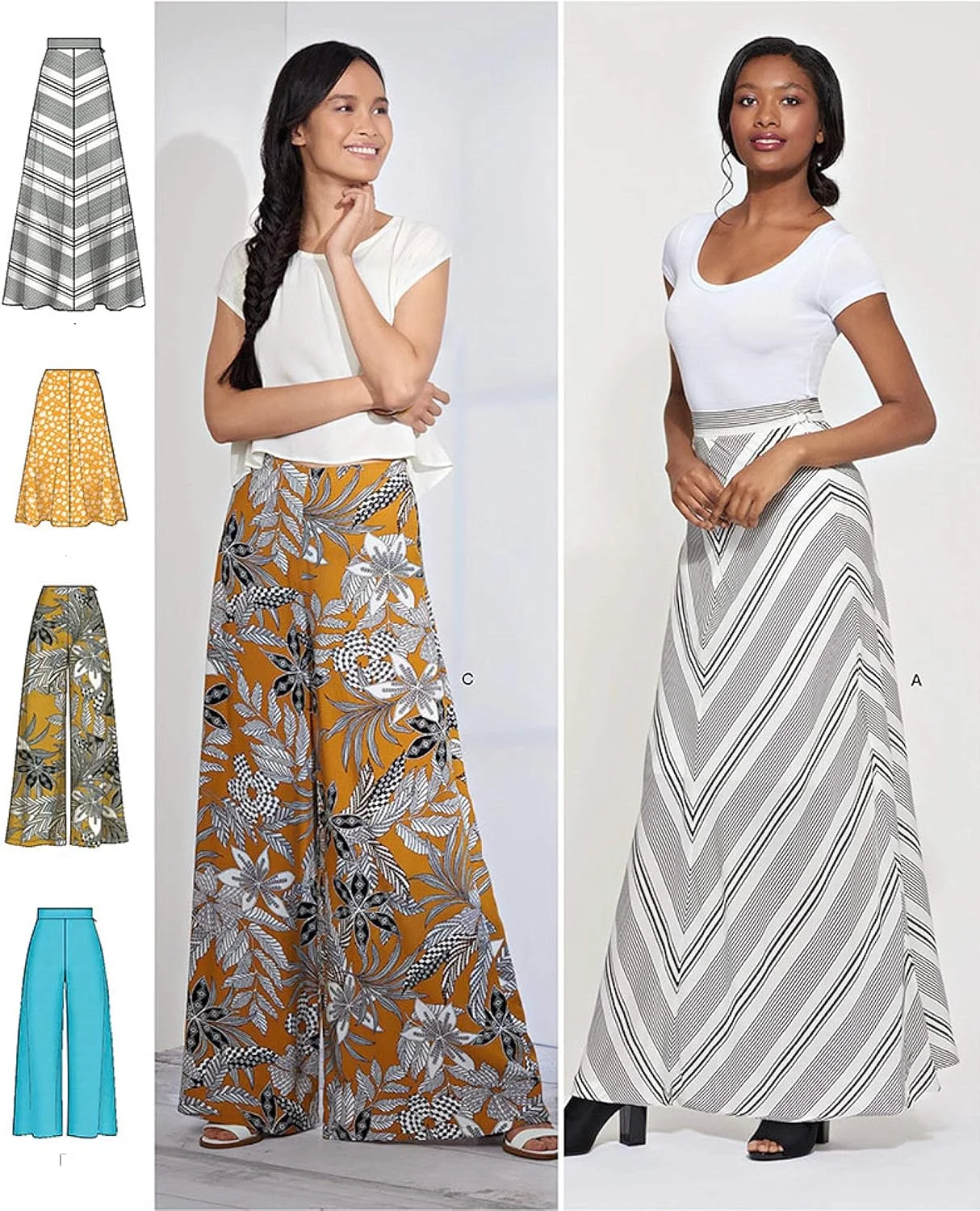 الگوی خیاطی سادگی S8885 دامن و شلوار زنانه، کاغذی، سفید، متنوع الگوی خیاطی سادگی S8885 دامن و شلوار زنانه، کاغذی، سفید، متنوع