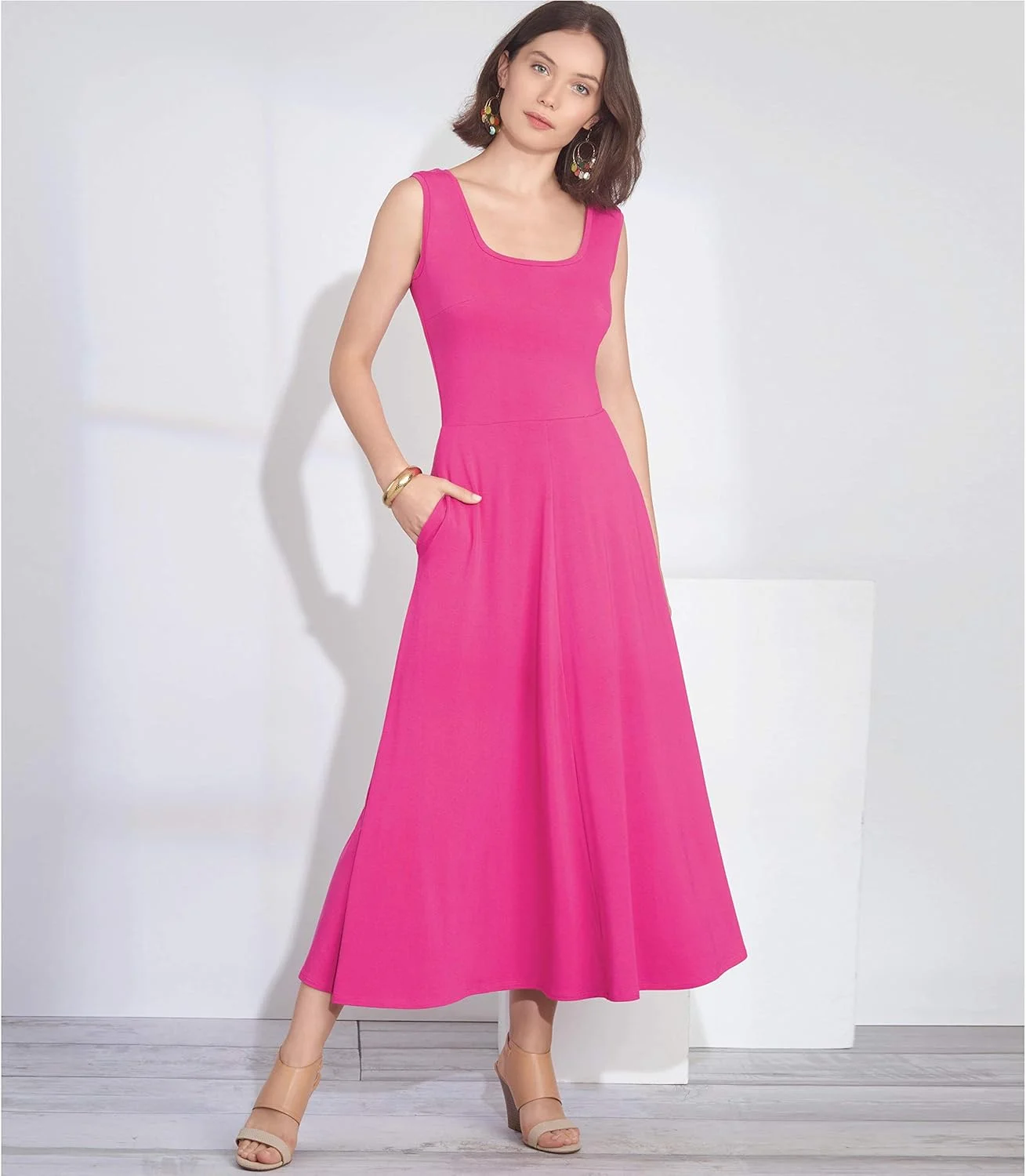 الگوی خیاطی سادگی S8874، لباس بافتنی زنانه/دخترانه، کاغذی، سفید، متنوع