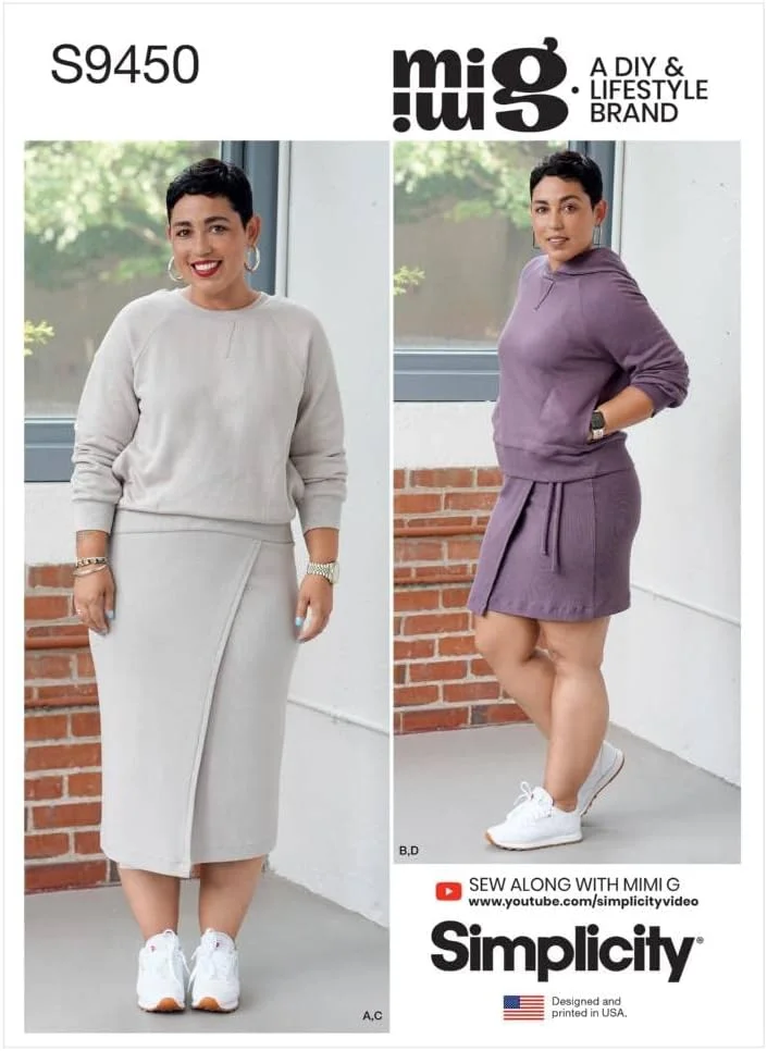 الگوی خیاطی سادگی S9450 تاپ و دامن بافتنی زنانه الگوی خیاطی سادگی S9450 تاپ و دامن بافتنی زنانه