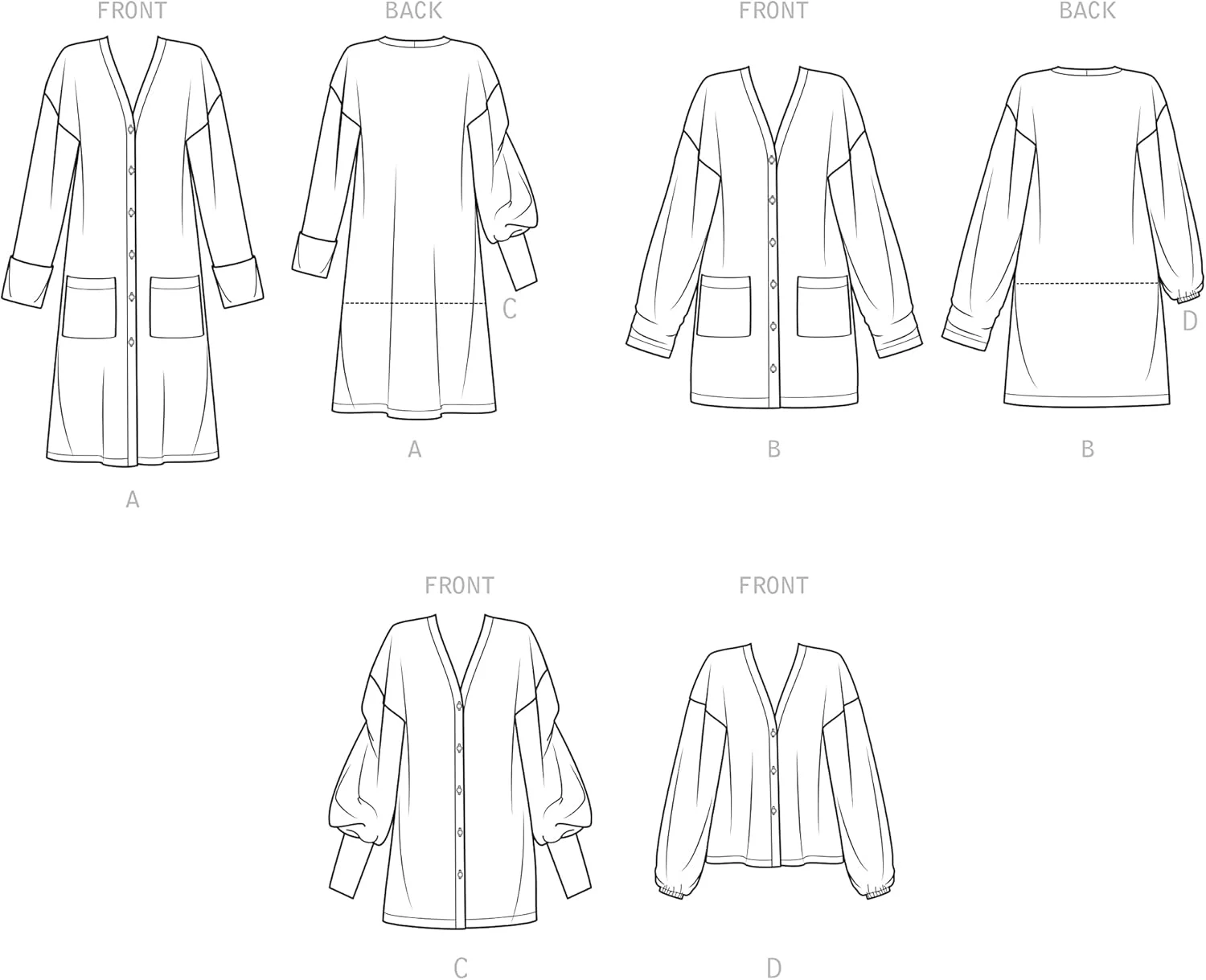 الگوی خیاطی سادگی S9373 مخصوص بافتنی زنانه