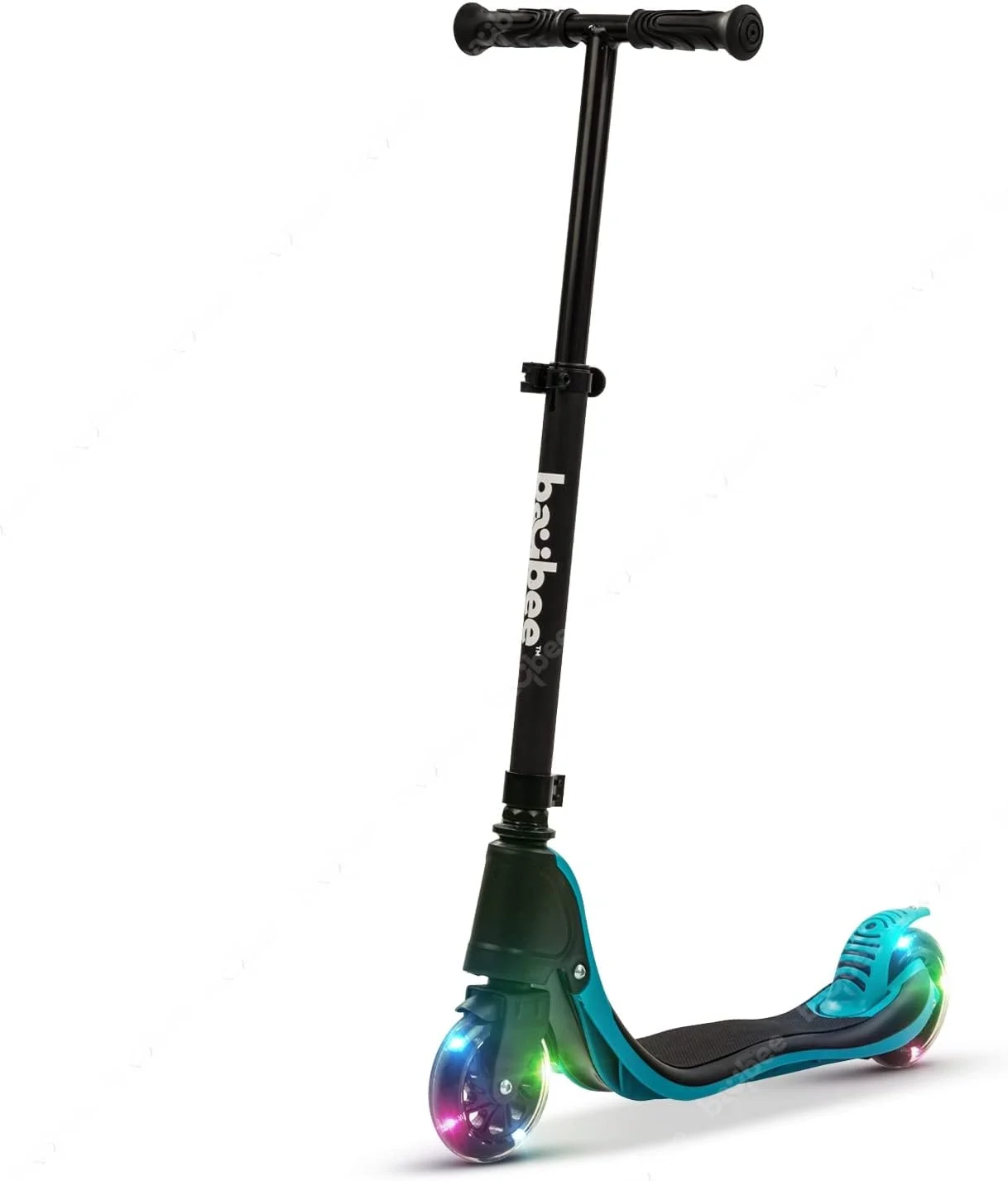 اسکوتر اسکیت Baybee Dracarys برای کودکان، اسکوتر 2 چرخ با دسته قابل تنظیم در سه ارتفاع، چرخ‌های PU LED چشمک‌زن و عرشه لاستیکی | اسکوتر ضربه‌ای کودکان برای پسران و دختران 3 تا 8 سال