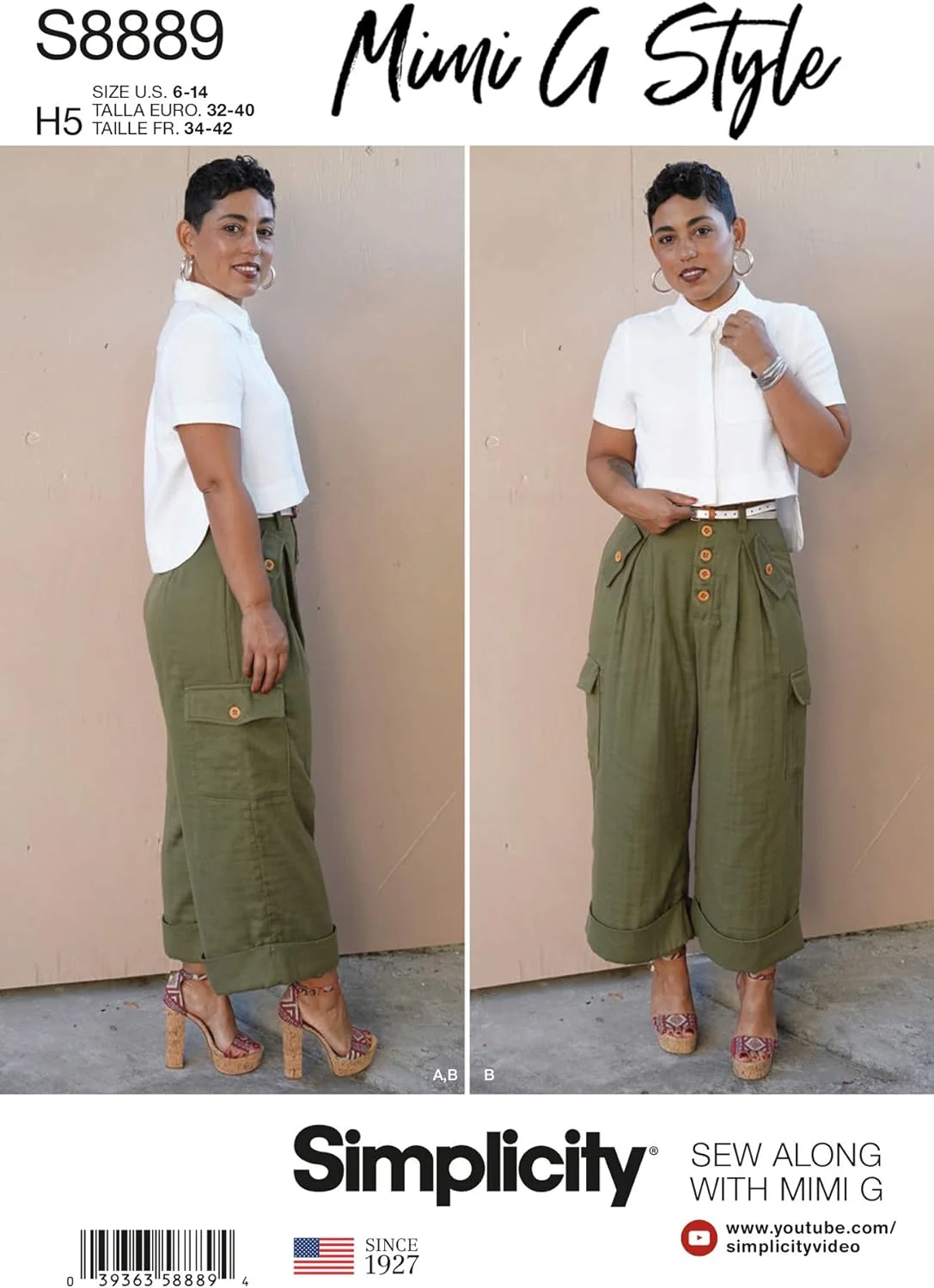 الگوی خیاطی سادگی S8889 پیراهن زنانه و شلوار پا گشاد اثر میمی جی استایل (U5 (16-18-20-22-24)) الگوی خیاطی سادگی S8889 پیراهن زنانه و شلوار پا گشاد اثر میمی جی استایل (U5 (16-18-20-22-24))