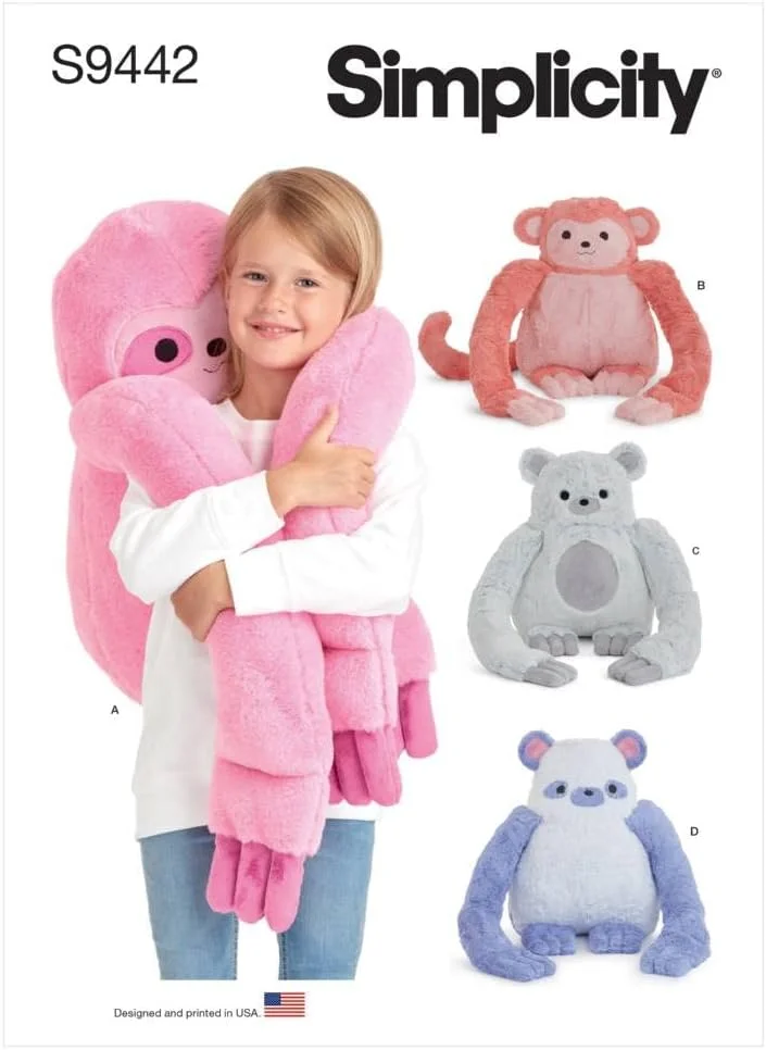 الگوی خیاطی سادگی S9442 حیوانات پولیشی آغوش گیرنده الگوی خیاطی سادگی S9442 حیوانات پولیشی آغوش گیرنده