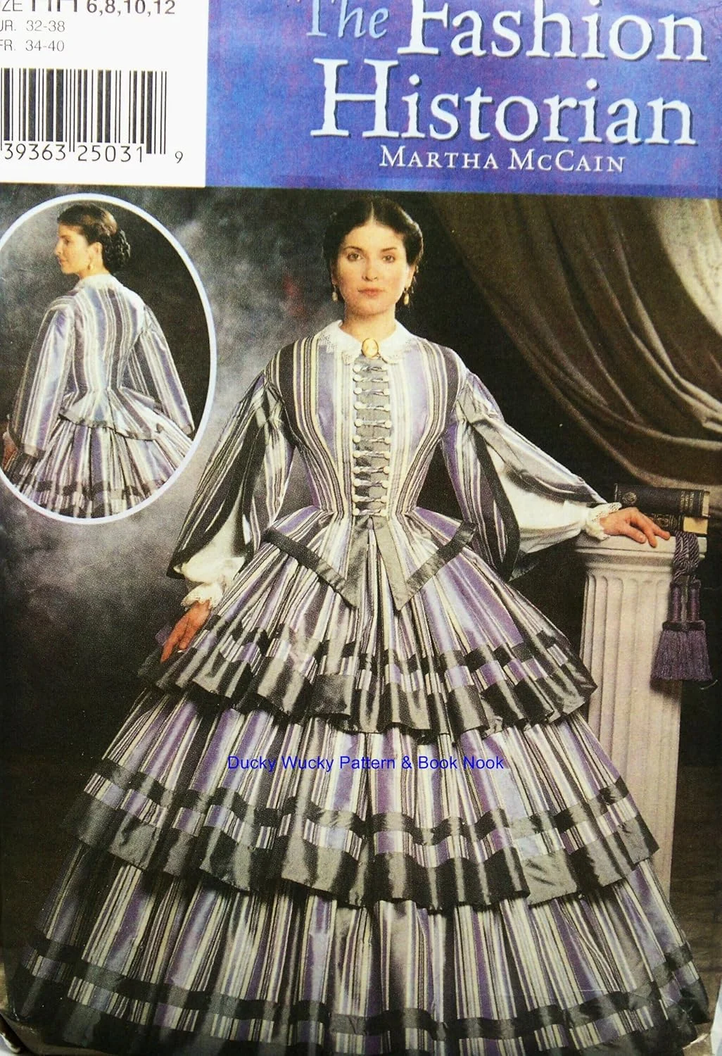 الگوی خیاطی سادگی 9761 لباس/پیراهن جنگ داخلی، سایزهای 6-8-10-12