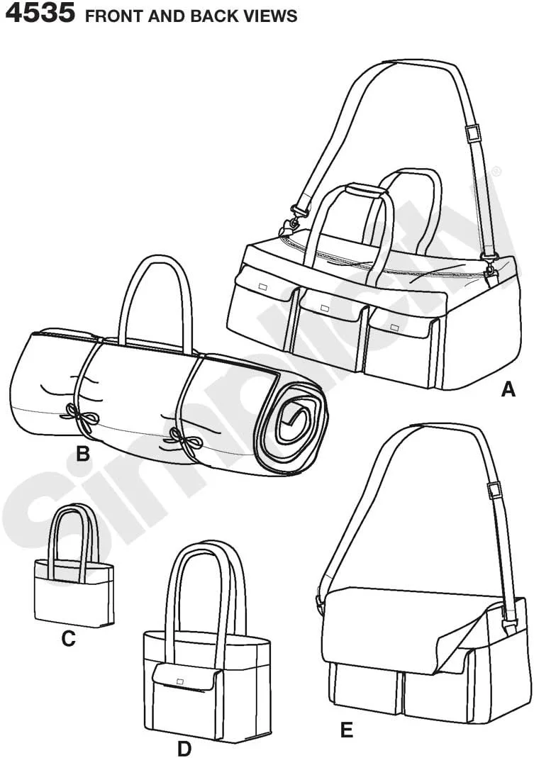 الگوی خیاطی سادگی 4535 لوازم جانبی، سایز آزاد