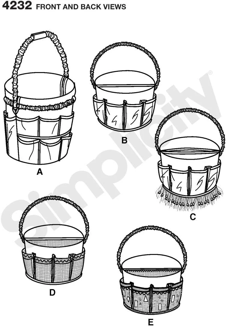 الگوی خیاطی سادگی 4232 سایز واحد صنایع دستی