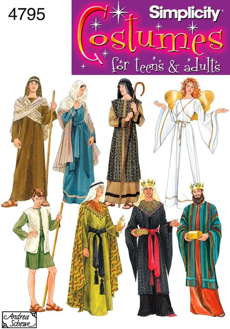 الگوی خیاطی سادگی 4795 لباس زنانه، مردانه و نوجوان