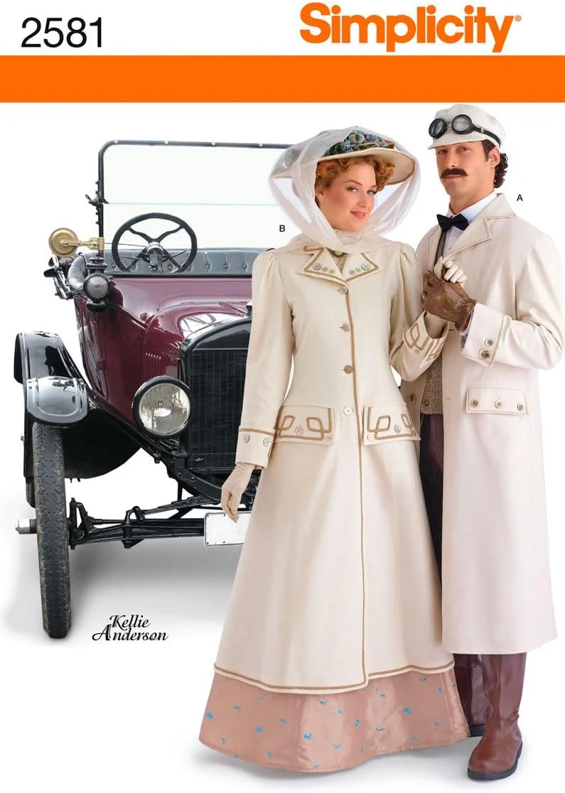 الگوی خیاطی سادگی 2581، لباس های زنانه و مردانه، A (8-18 / XS-XL)