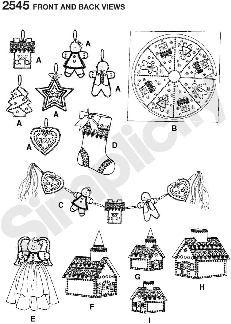 الگوی خیاطی سادگی 2545 - صنایع دستی تعطیلات