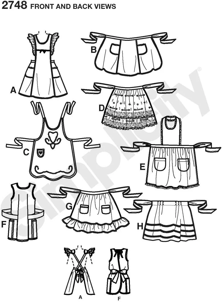 الگوی خیاطی سادگی 2748 صنایع دستی