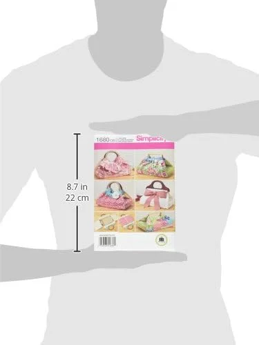 الگوی خیاطی سادگی 1680: حمل کننده های ظروف و قابلمه، سایز OS، کاغذی، سفید، یک عدد