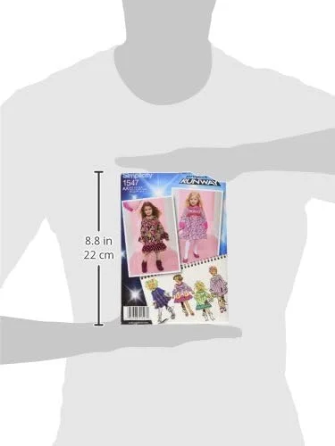 الگوی خیاطی سادگی 1547: لباس های پروژه ران وی مخصوص کودکان نوپا و بچه ها، سایز AA