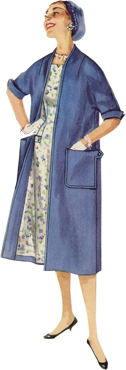 الگوی خیاطی سادگی S8980 لباس‌های زنانه و کت‌های آستردار وینتیج، کاغذی، سفید، متنوع