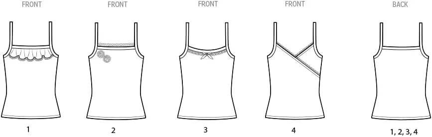 الگوی خیاطی سادگی SS9967A تاپ بافتنی و ژاکت زنانه A (8-10-12-14-16)