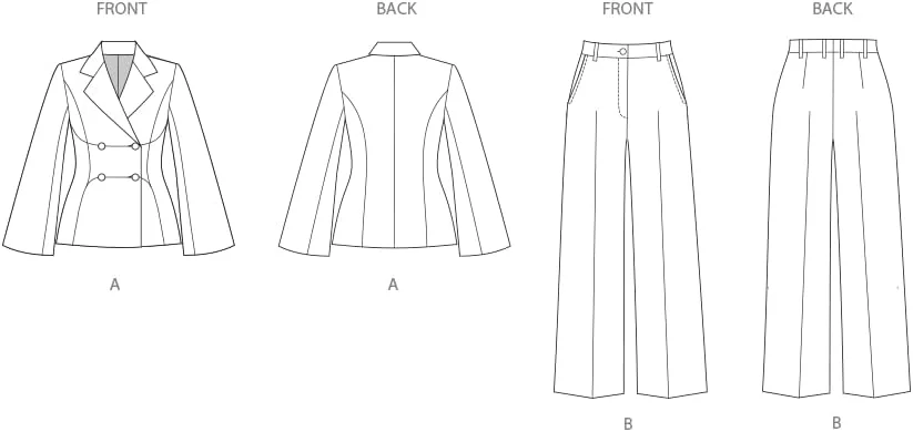 الگوی خیاطی SIMPLICITY مدل SS3073AA کت و شلوار زنانه (سایز 10-12-14-16-18) الگوی خیاطی SIMPLICITY مدل SS3073AA کت و شلوار زنانه (سایز 10-12-14-16-18)