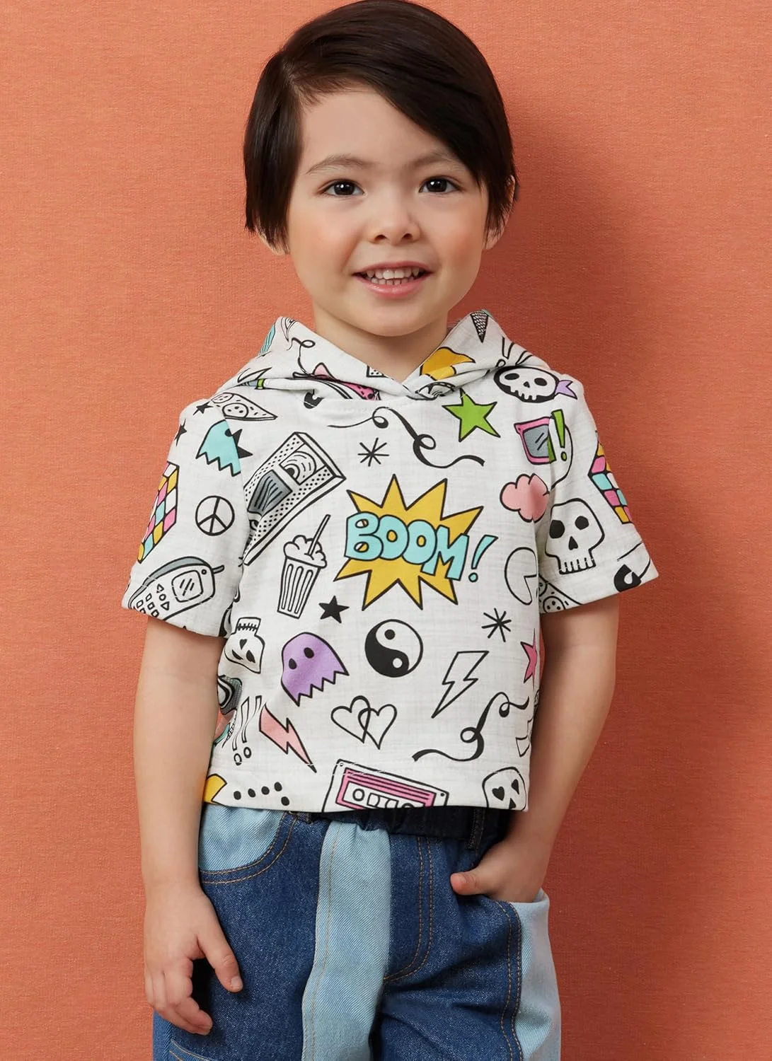 الگوی خیاطی سیمپلیسیتی SS3013A تی شرت کلاه دار و شلوار جین بچگانه A (1/2-1-2-3-4) الگوی خیاطی سیمپلیسیتی SS3013A تی شرت کلاه دار و شلوار جین بچگانه A (1/2-1-2-3-4)