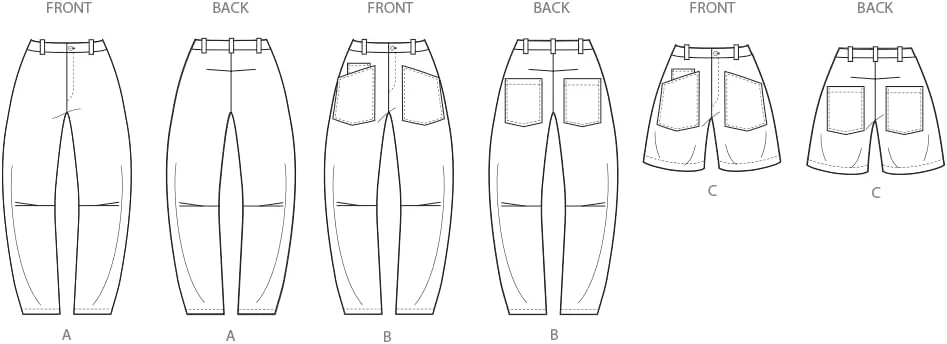 الگوی خیاطی SIMPLICITY مدل SS3069R5 مخصوص بانوان - شلوار و شلوارک - سایز R5 (14-16-18-20-22)