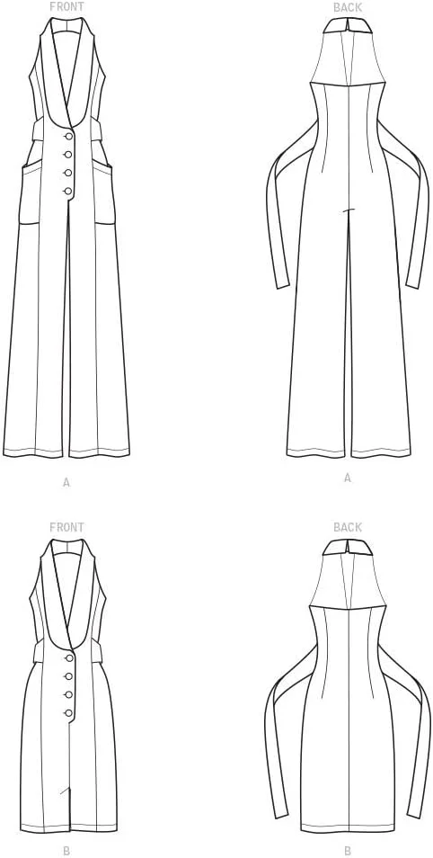 الگوی خیاطی SIMPLICITY S9097، لباس و جامپسوت زنانه، متنوع، H5 (6-8-10-12-14)