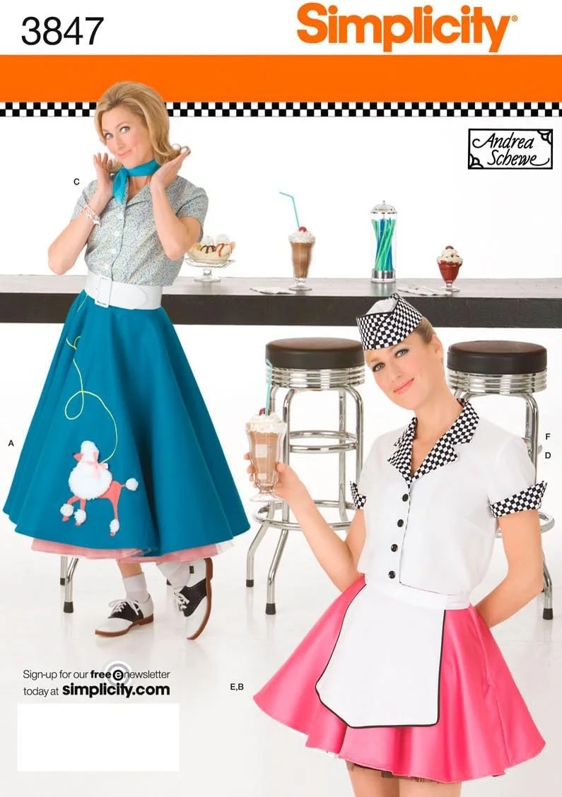 الگوی خیاطی سادگی 3847 لباس زنانه، HH (6-8-10-12)