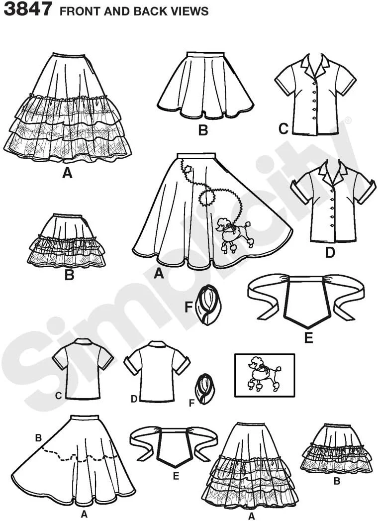 الگوی خیاطی سادگی 3847 لباس زنانه، HH (6-8-10-12)