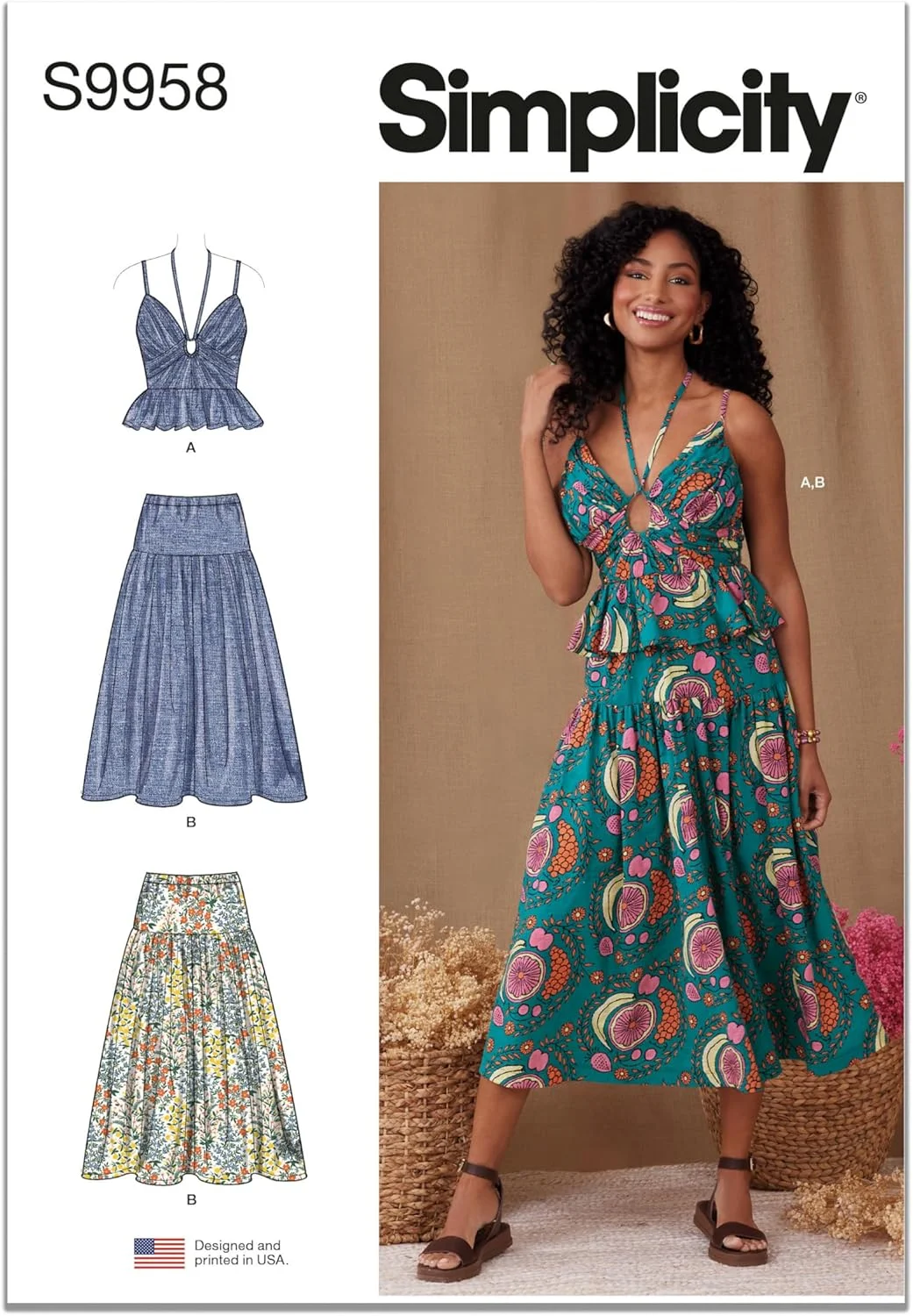 الگوی خیاطی لباس ورزشی زنانه Simplicity MISSES، چند رنگ