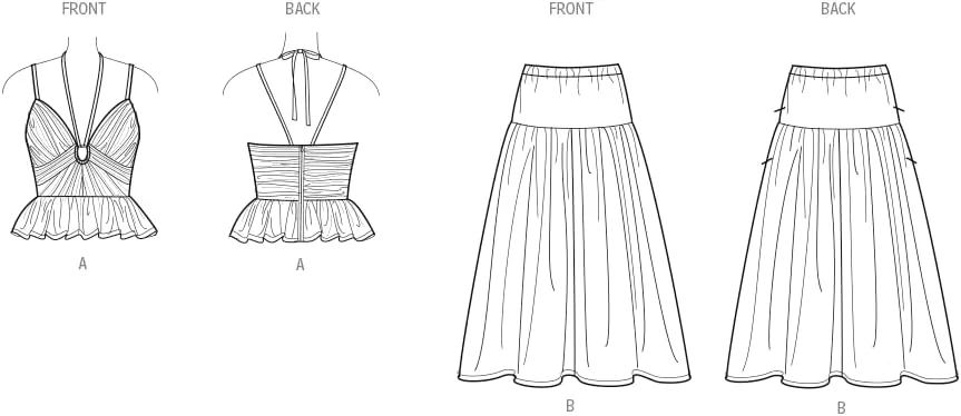 الگوی خیاطی لباس ورزشی زنانه Simplicity MISSES، چند رنگ
