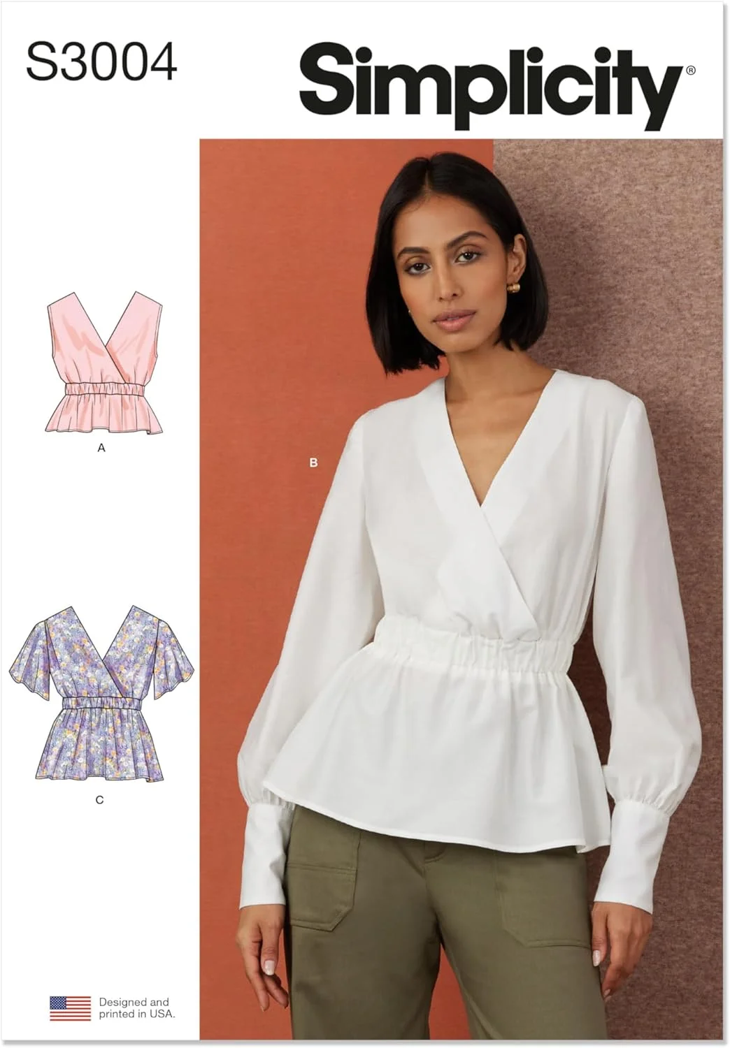 الگوی خیاطی تاپ زنانه سیمپلیسیتی، چند رنگ