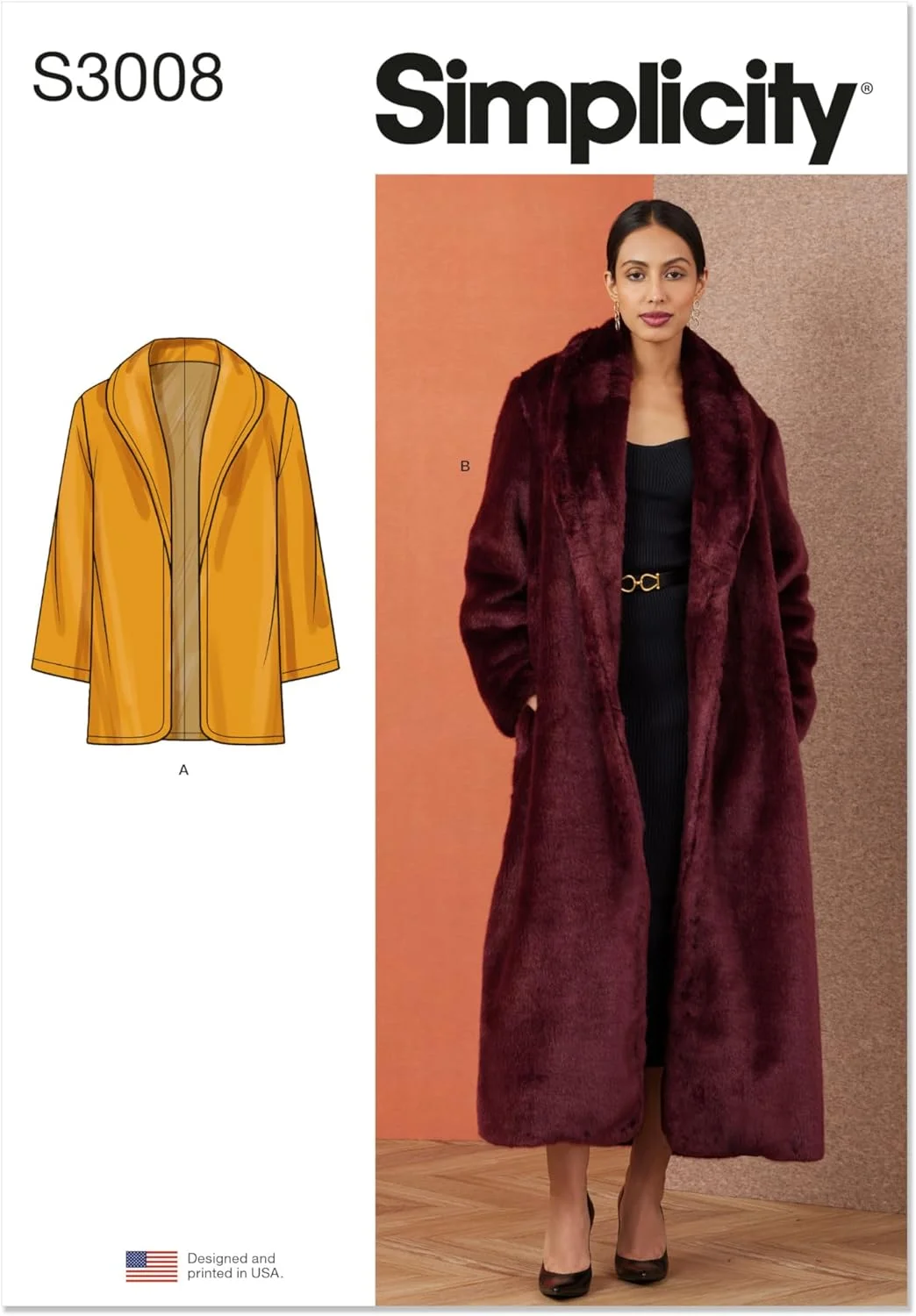 الگوی خیاطی کت زنانه سادگی، چند رنگ