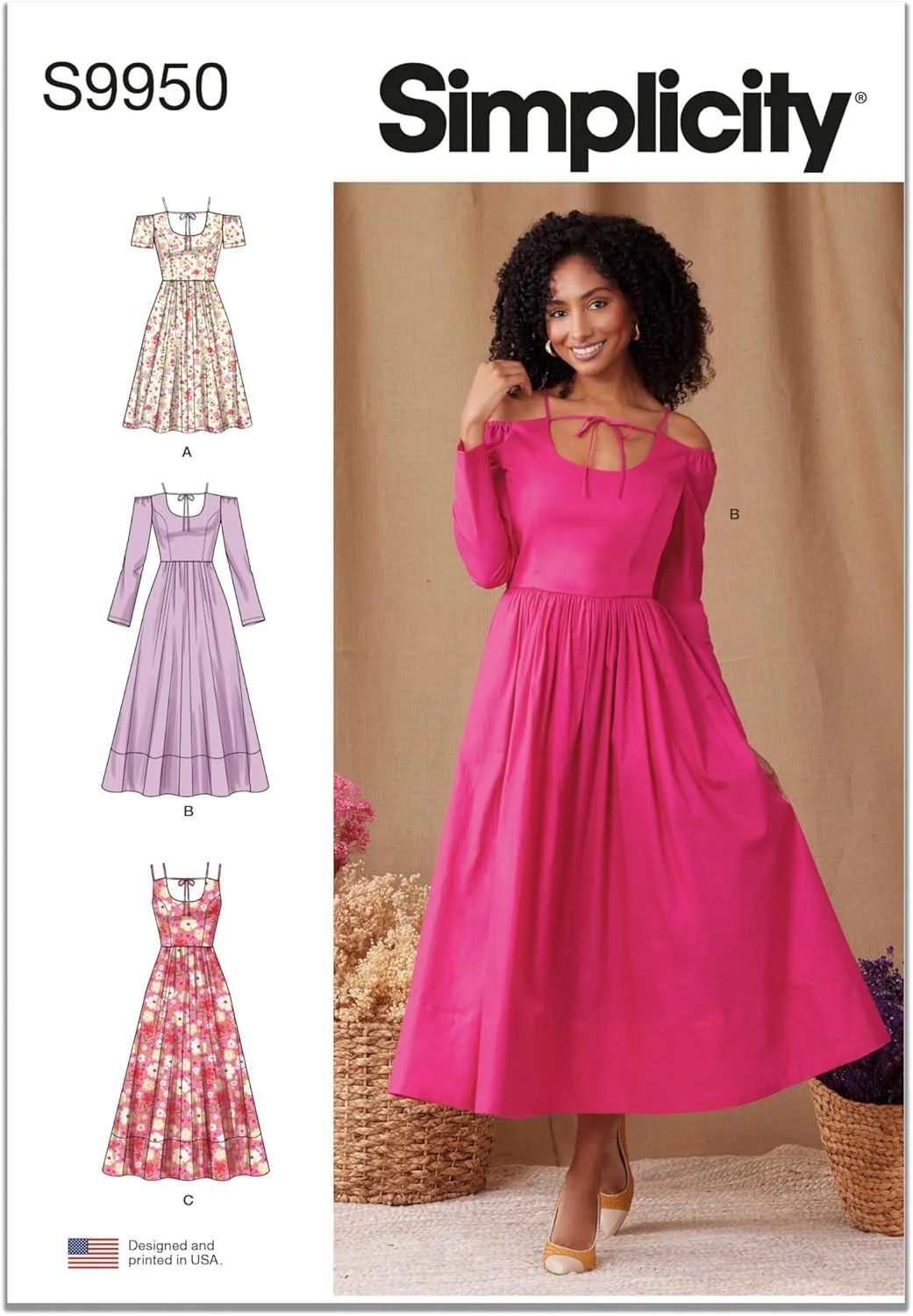 الگوی خیاطی لباس زنانه سادگی، چند رنگ