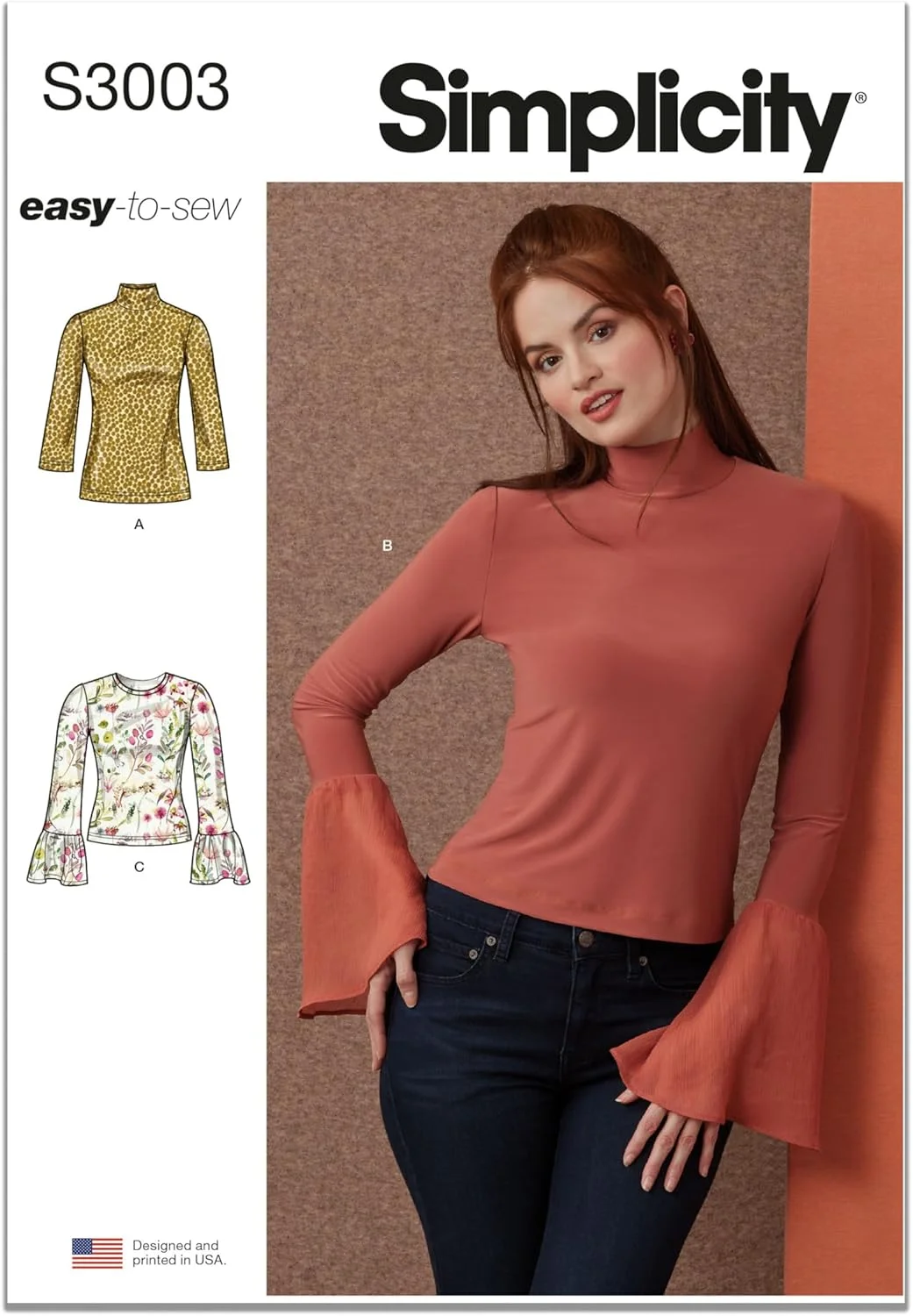 الگوی خیاطی تاپ زنانه سادگی، چند رنگ