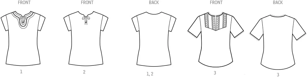 الگوی خیاطی تاپ زنانه سادگی، چند رنگ الگوی خیاطی تاپ زنانه سادگی، چند رنگ