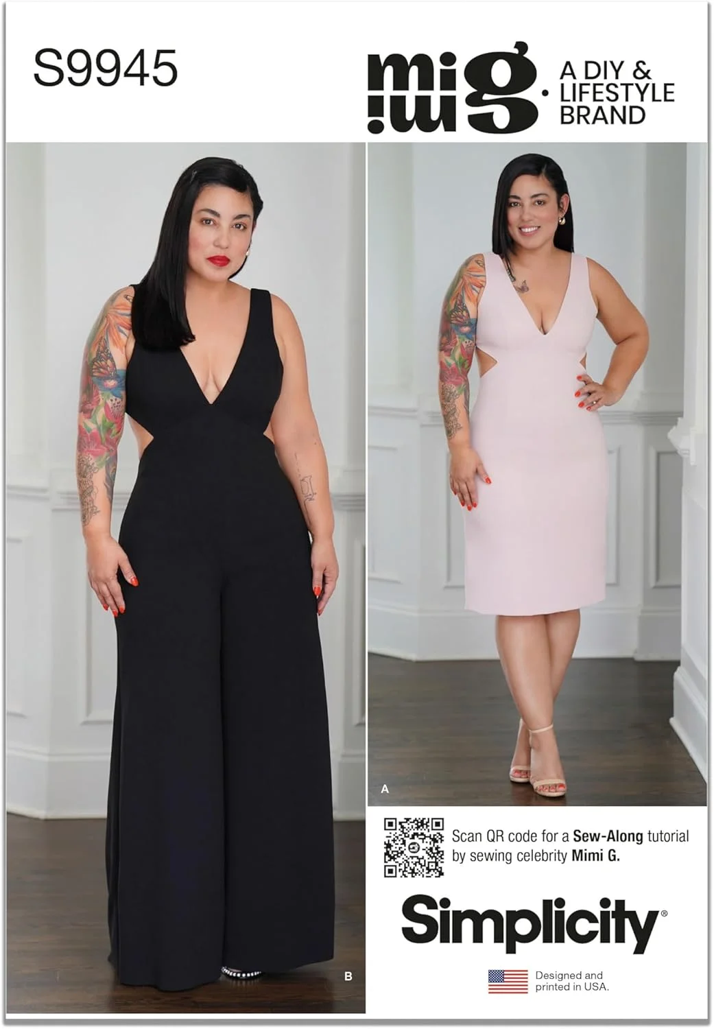 الگوی خیاطی لباس زنانه سادگی MISSES، چند رنگ