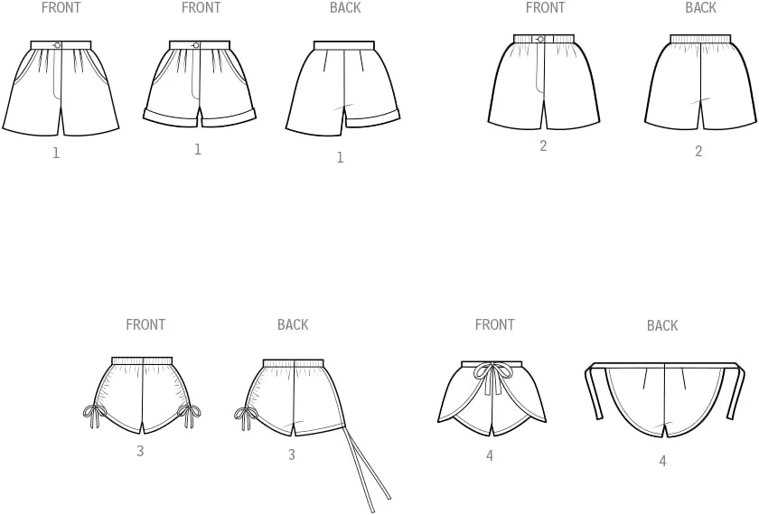 الگوی خیاطی شلوار زنانه سادگی، چند رنگ