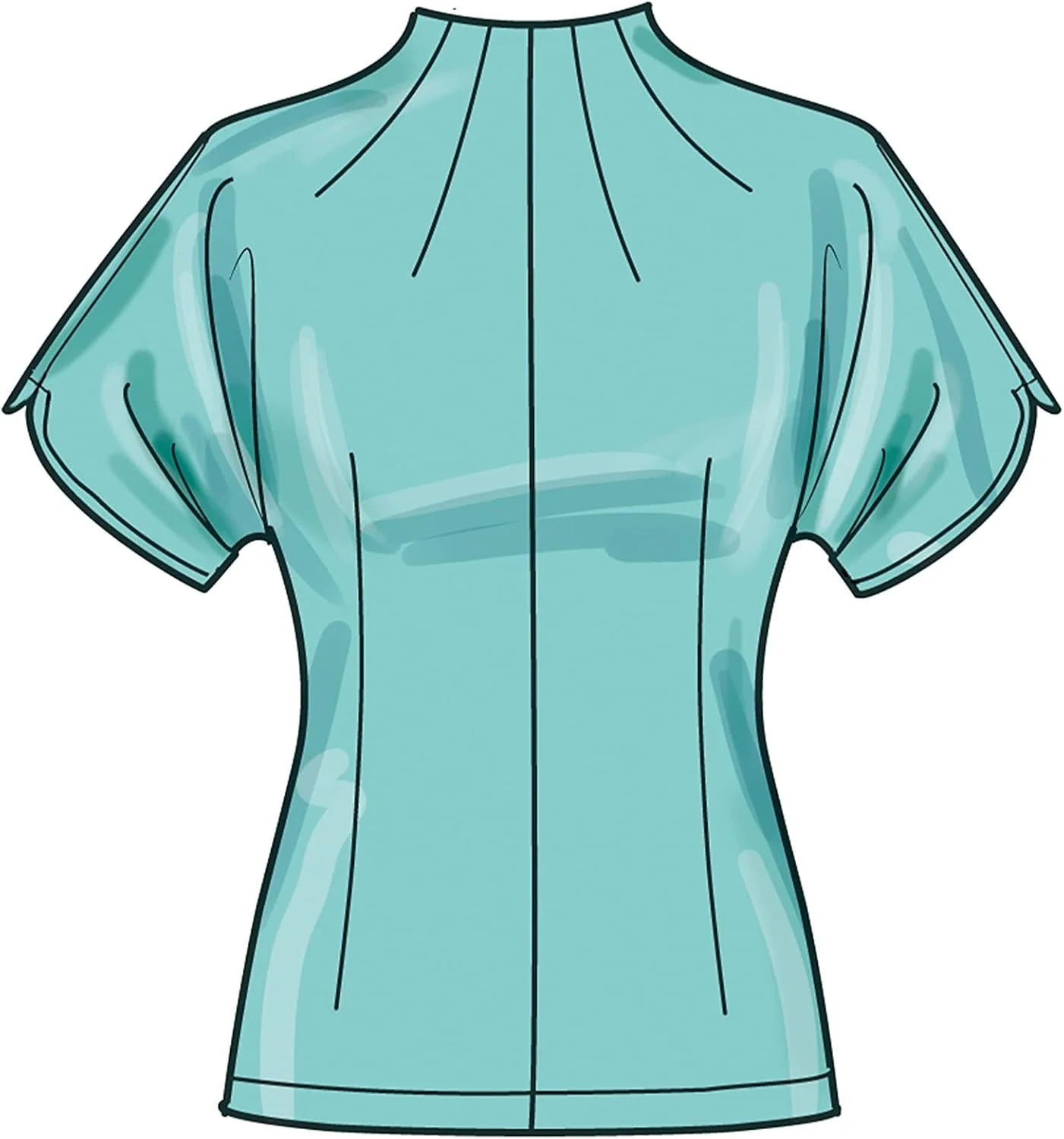 الگوی خیاطی تاپ زنانه سادگی، 2 تکه چند رنگ الگوی خیاطی تاپ زنانه سادگی، 2 تکه چند رنگ