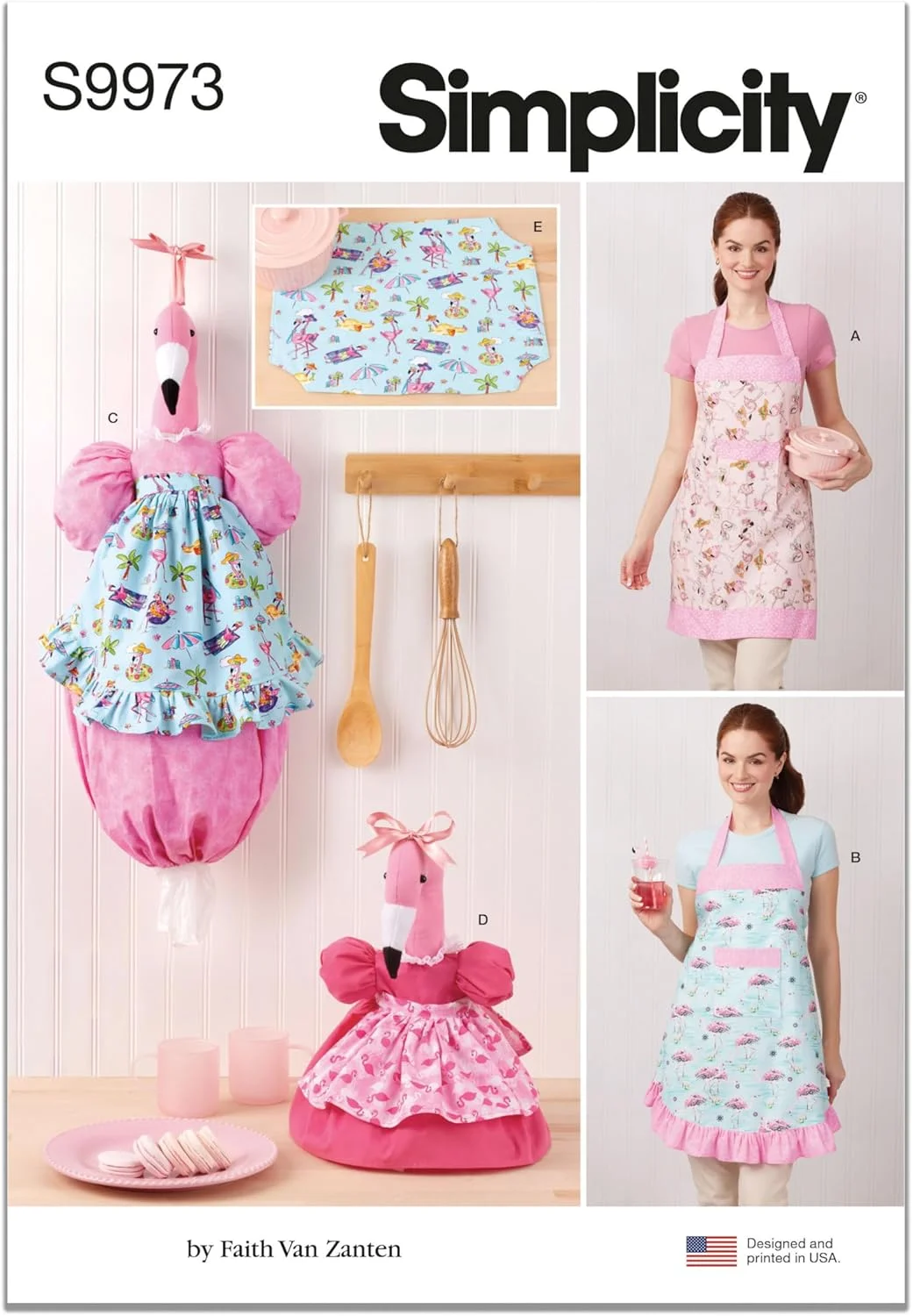 الگوی خیاطی دکوراسیون آشپزخانه و منزل Simplicity، چند رنگ