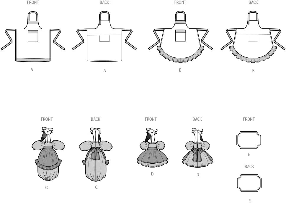 الگوی خیاطی دکوراسیون آشپزخانه و منزل Simplicity، چند رنگ