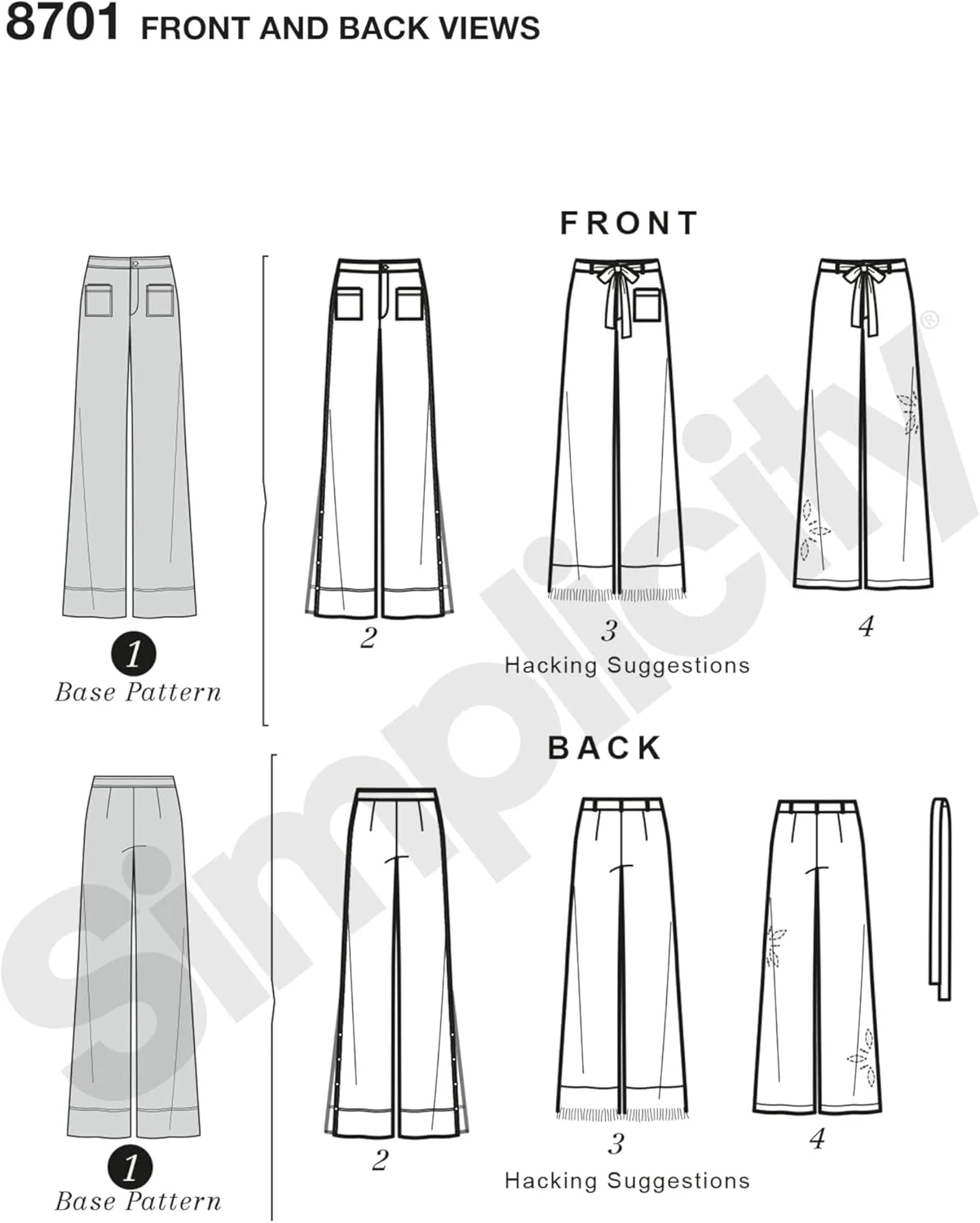الگوی خیاطی سادگی کریتیو کورپ سایز 6-8-10-12، 6-8-10-12-14