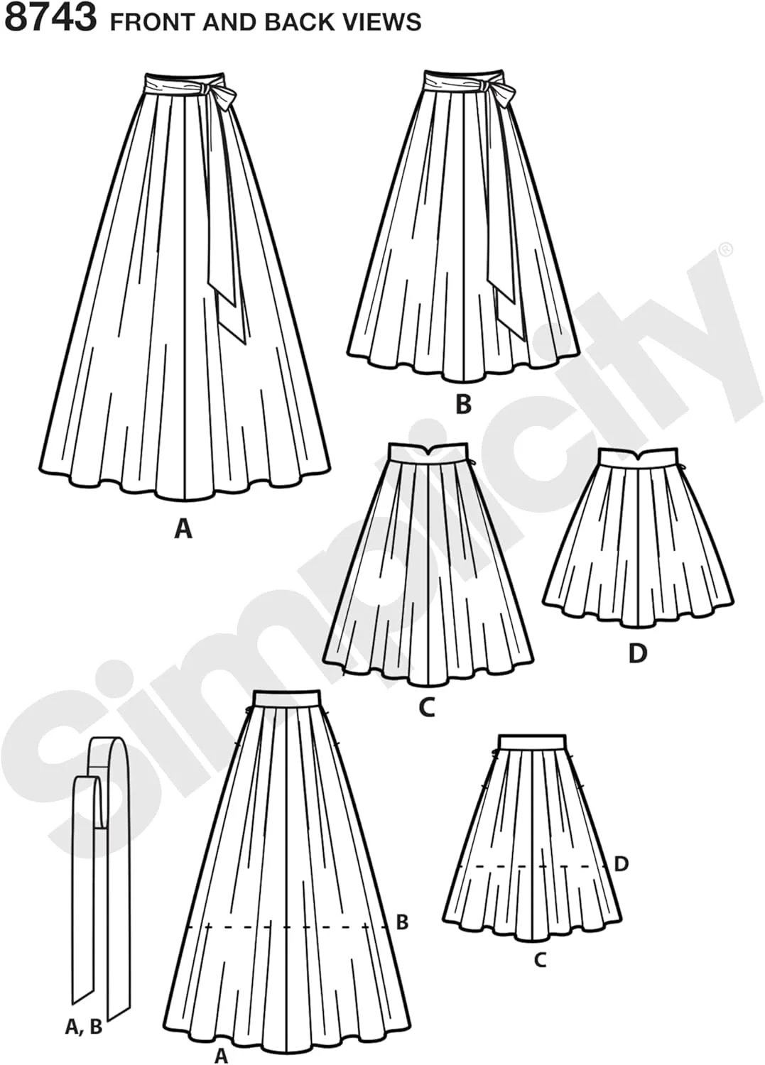 الگوی خیاطی سیمپلیسیتی کریتیو کورپ سایز 6-8-10-12، 6-8-10-12-14