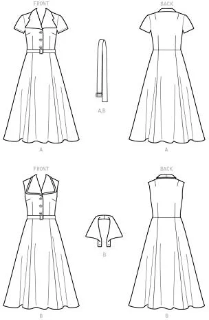 الگوی خیاطی سیمپلیسیتی کریتیو Simplicity Pattern سایز 6-8-10-12, h5 (6-8-10-12-14), متنوع